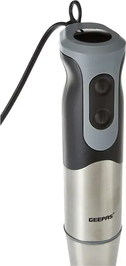 Geepas 700W.  مخلوط کن دستی از جنس استنلس استیل - موتور قدرتمند 2 سرعته با تیغه فولادی ضد زنگ و چوب قابل جابجایی |  ایده آل برای اسموتی، شیک، غذای کودک و میوه ها