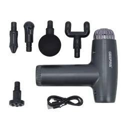 ماساژور قابل شارژ 5 در 1 جیپاس/ ماساژور دیجیتال قابل شارژ، تفنگ ماساژ، مدل GM86060