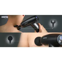 ماساژور قابل شارژ 5 در 1 جیپاس/ ماساژور دیجیتال قابل شارژ، تفنگ ماساژ، مدل GM86060