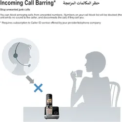 تلفن بیسیم پاناسونیک Panasonic KX-TG6712UE1