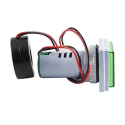 ولتمتر و آمپرمتر چراغ سیگنالی AC500V-100Aسبز مربعی مدل AD16-22FVA