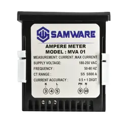 آمپرمتر تابلویی MVA01 برند Sam Ware