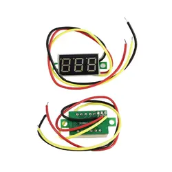 ماژول ولت متر دیجیتال رنگ قرمز 0 تا 100 ولت DC سه سیمه 0.36 اینچ