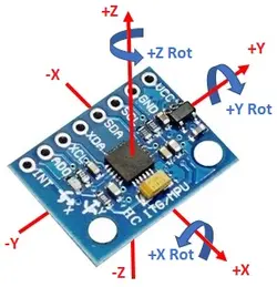ماژول ژیروسکوپ و شتاب سنج سه محوره GY-521 مدل MPU6050