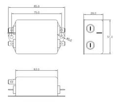 فیلتر EMI سری صنعتی 10 آمپر - EMI FILTER