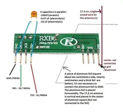 ماژول گیرنده RXB6 433MHz