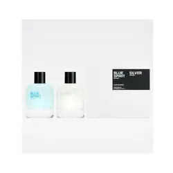 ست عطر و ادکلن مردانه زارا مدل Silver + Blue Spirit حجم 80 میل