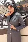 مانتو شلوار اداری کتی پرشیا نوک مدادی جنس پرشیا کد ۱۰۲