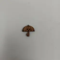 دکمه چوبی طرح چتر