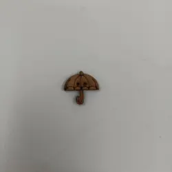 دکمه چوبی طرح چتر