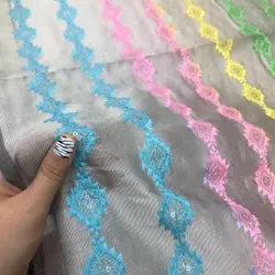 تافته ابریشم سوزن دوزی هندی