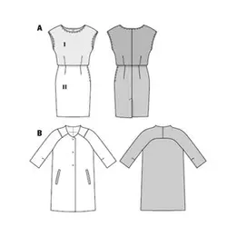 الگوی خیاطی کت و سارافون زنانه بوردا استایل کد 7060 سایز 36 تا 48 متد مولر