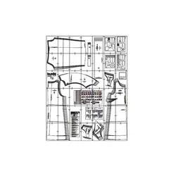 الگو خیاطی پیراهن مجلسی زنانه بوردا استایل کد 6402 سایز 34 تا 44 متد مولر