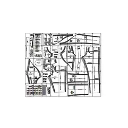 الگوی خیاطی شلوار زنانه بوردا استایل کد 6658 سایز 34 تا 44 متد مولر