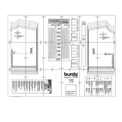 الگو خیاطی پیراهن دخترانه بوردا کیدز کد 9367 سایز 6  تا 13 سال متد مولر