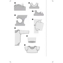 الگو خیاطی پیراهن و سرهمی بوردا کیدز کد 9347 سایز 3 ماه تا 2 سال متد مولر