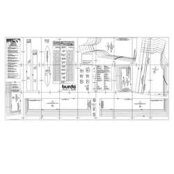 الگو خیاطی پیراهن و تاپ دخترانه بوردا کیدز کد 9416 سایز 2 تا 8 سال متد مولر