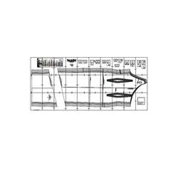 الگو خیاطی پیراهن مجلسی زنانه بوردا استایل کد 6943 سایز 32 تا 44 متد مولر
