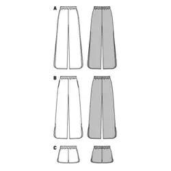 الگوی خیاطی شلوار و شلوارک زنانه بوردا استایل کد 6797 سایز 34 تا 44 متد مولر