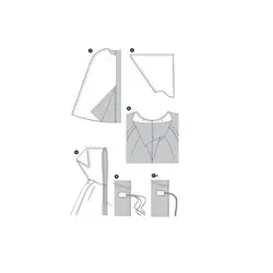 الگو خیاطی شنل نمایش کودک بوردا کیدز کد 9510 سایز 8 تا 13 سال متد مولر