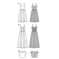 الگو خیاطی پیراهن مجلسی زنانه بوردا استایل کد 6519 سایز 34 تا 46 متد مولر