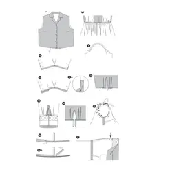 الگو خیاطی پیراهن و تونیک زنانه بوردا استایل کد 7168 سایز 44 تا 56 متد مولر