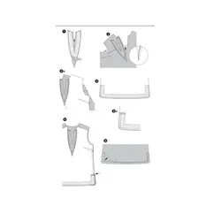 الگوی خیاطی تاپ و تونیک زنانه بوردا استایل کد 6809 سایز 34 تا 46 متد مولر