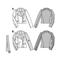 الگوی خیاطی کت زنانه بوردا استایل کد 6800 سایز 34 تا 44 متد مولر