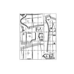 الگوی خیاطی کت و مانتو زنانه بوردا استایل کد 7199 سایز 36 تا 48 متد مولر