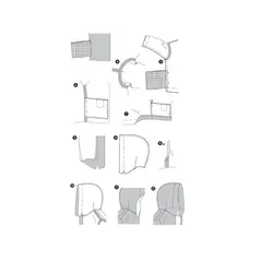 الگوی خیاطی سوییشرت زنانه بوردا استایل کد 7281 سایز 36 تا 48 متد مولر