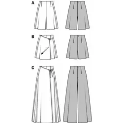 الگوی خیاطی شلوار و شلوارک زنانه بوردا استایل کد 6980  سایز 34 تا 46 متد مولر