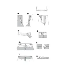 الگوی خیاطی شلوار و شلوارک زنانه بوردا استایل کد 6980  سایز 34 تا 46 متد مولر