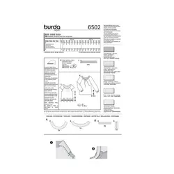 الگوی خیاطی بلوز زنانه بوردا استایل کد 6502 سایز 34 تا 46 متد مولر