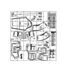 الگوی خیاطی تاپ و بلوز مجلسی زنانه بوردا استایل کد 6567 سایز 34 تا 44 متد مولر