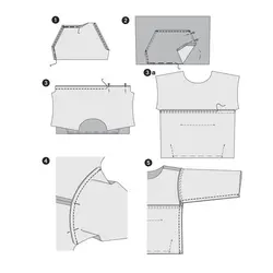 الگو خیاطی بلوز و شوییشرت کودک بوردا کیدز کد 9301 سایز 7 تا 14 سال متد مولر