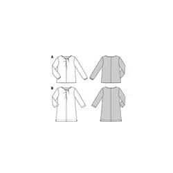 الگو خیاطی بلوز زنانه بوردا استایل کد 6566 سایز 34 تا 46 متد مولر