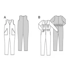 الگوی خیاطی سرهمی زنانه بوردا استایل کد 6482 سایز 32 تا 42 متد مولر