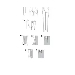 الگوی خیاطی شلوار زنانه بوردا استایل کد 6750 سایز 34 تا 44 متد مولر