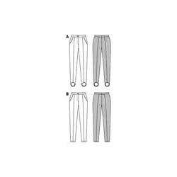 الگوی خیاطی شلوار زنانه بوردا استایل کد 6750 سایز 34 تا 44 متد مولر