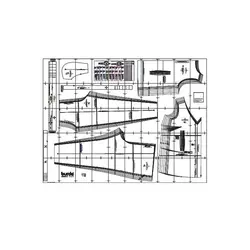 الگوی خیاطی تاپ بلوز و شلوار زنانه بوردا استایل کد 6789 سایز 42 تا 54 متد مولر