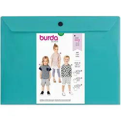 الگو خیاطی بلوز و تیشرت کودک بوردا کیدز کد 9322 سایز 3 تا 8 سال متد مولر