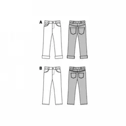 الگو خیاطی شلوار پسرانه بوردا کیدز کد 9406 سایز 4 تا 10 سال متد مولر