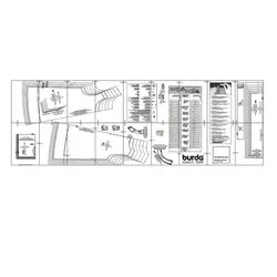 الگو خیاطی کت و شلوار و جلیقه پسرانه بوردا کیدز کد 9433 سایز 9 تا 15 سال متد مولر