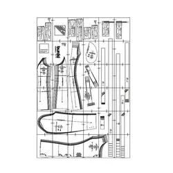 الگو خیاطی کت و ژاکت زنانه بوردا استایل کد 6465 سایز 34 تا 46 متد مولر