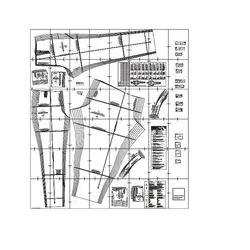 الگو خیاطی شلوار  زنانه بوردا استایل کد 7141 سایز 34 تا 46 متد مولر