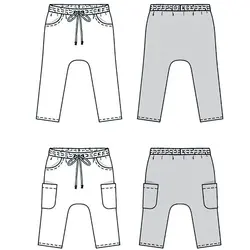 الگو خیاطی شلوار کودک بوردا کیدز کد 9342 سایز 2 تا 7 سال متد مولر