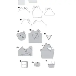 الگو خیاطی بلوز و سوییشرت نوزاد بوردا کیدز کد 9399 سایز 1 ماه تا 18 ماه متد مولر