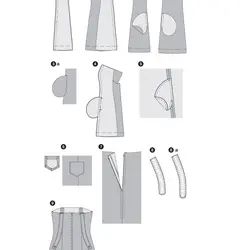 الگوی خیاطی سارافن زنانه بوردا استایل کد 6538 سایز 32 تا 44 متد مولر