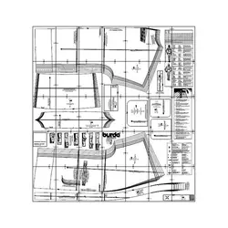 الگو خیاطی ژاکت و مانتو زنانه بوردا استایل کد 7428 سایز 34 تا 46 متد مولر