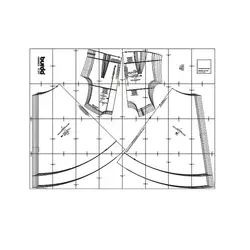الگوی خیاطی پیراهن زنانه بوردا استایل کد 6833 سایز 34 تا 44 متد مولر